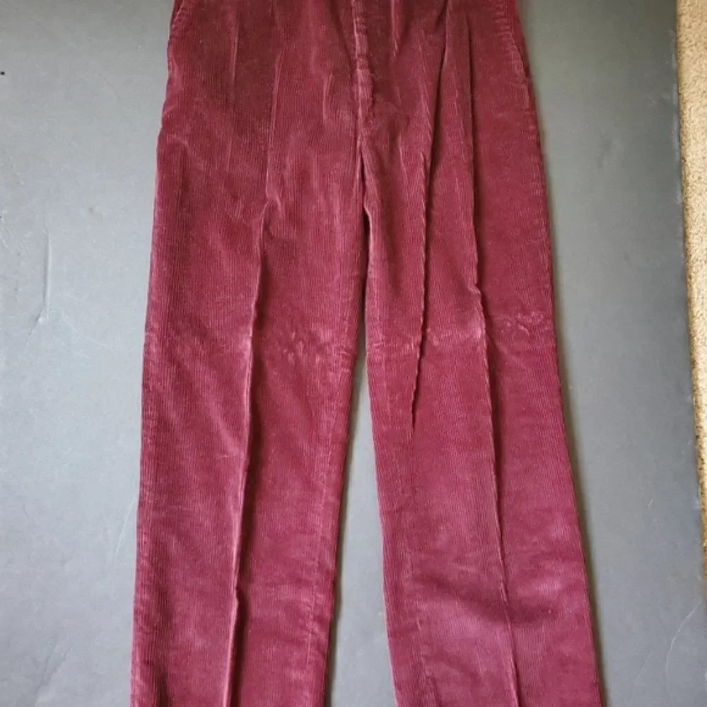 Preswick and Moore maroon corduroy pants